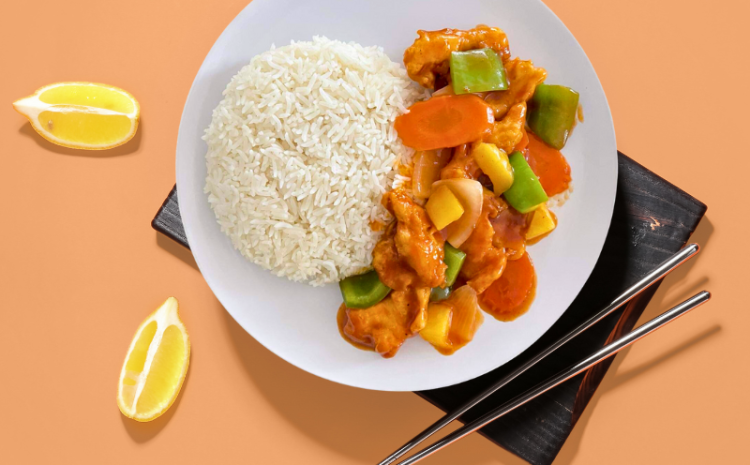 SWEET & SOUR CHICKEN WITH VEGETABLES